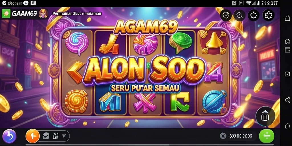 Tampilan menakjubkan dari gameplay Slot AGAM69 yang mendebarkan.