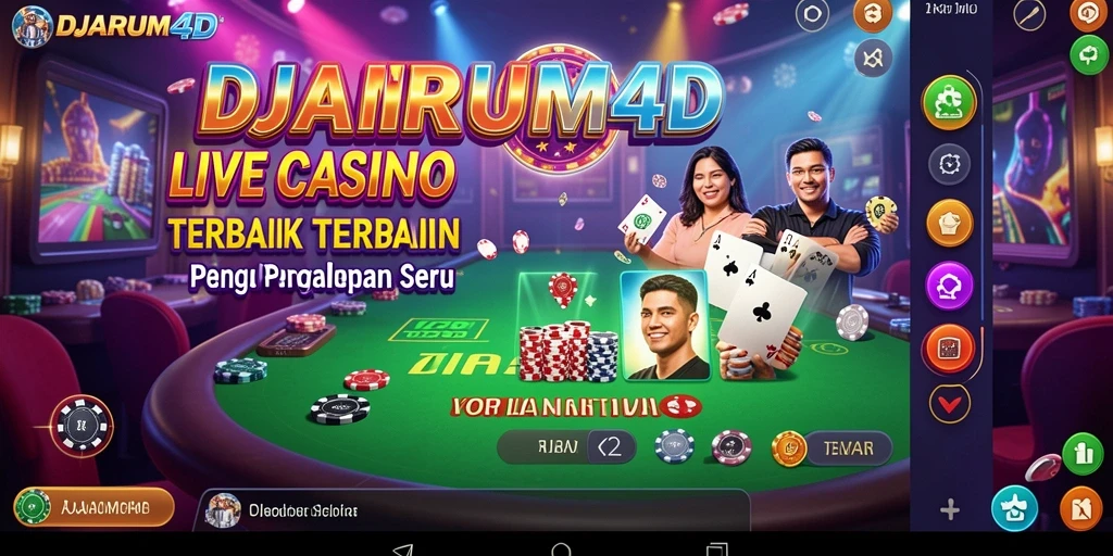 Tampilan gameplay seru di DJARUM4D Live Casino