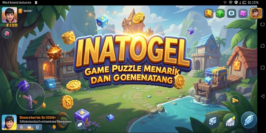 Screenshot gameplay puzzle INATOGEL yang menarik.