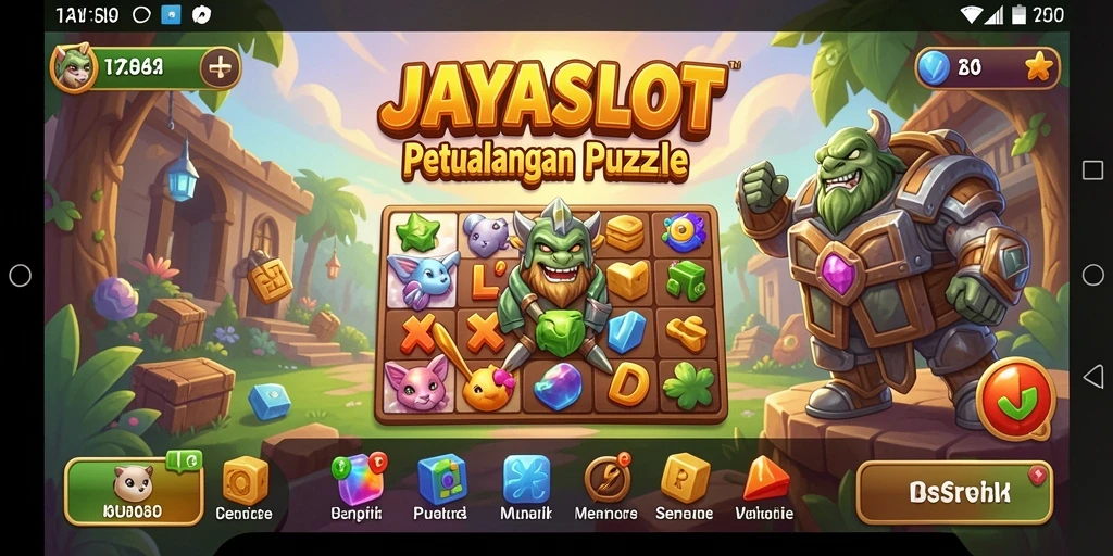 Tampilan gameplay JAYASLOT yang menarik dan penuh tantangan puzzle.