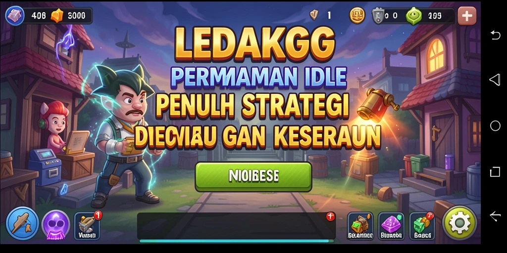 Tampilan gameplay seru dan strategi yang harus diterapkan di LEDAKGG.