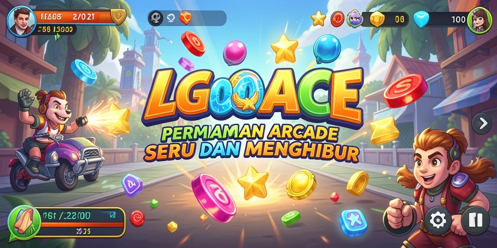 Tampilan gameplay menarik dari LGOACE dengan karakter yang unik.