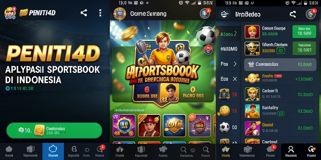 Tampilan menarik dari gameplay Sportsbook PENITI4D.
