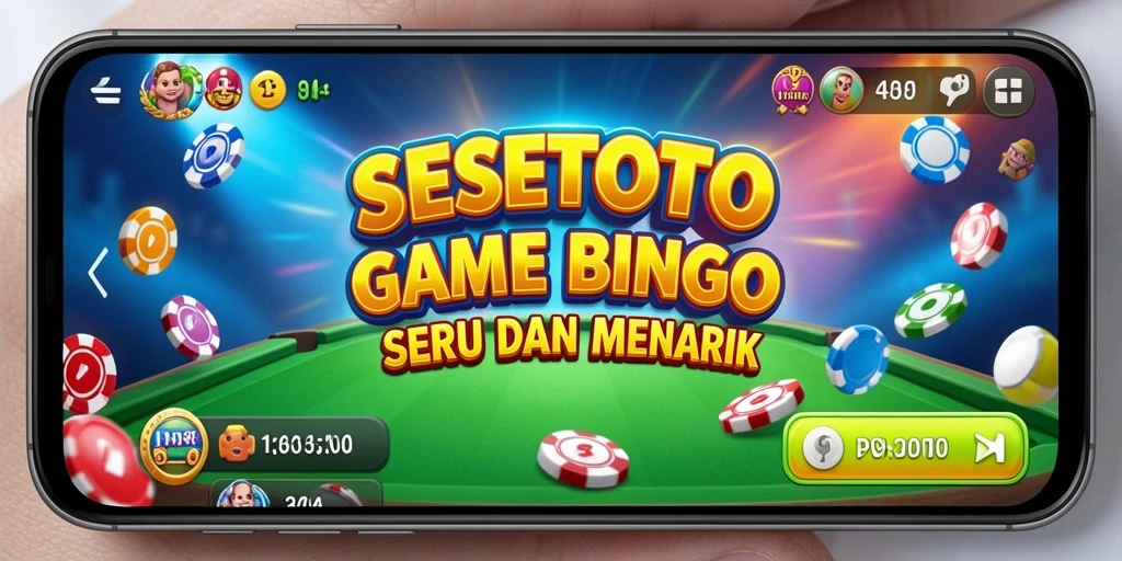 Tampilan gameplay Bingo di SESETOTO yang menarik dan interaktif.