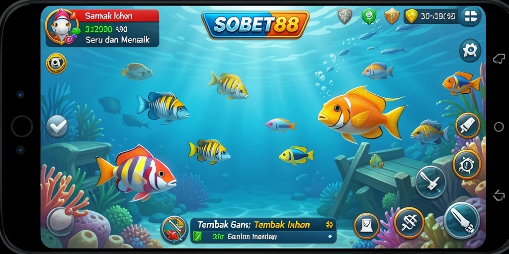 Gameplay seru menangkap ikan di SOBET88.